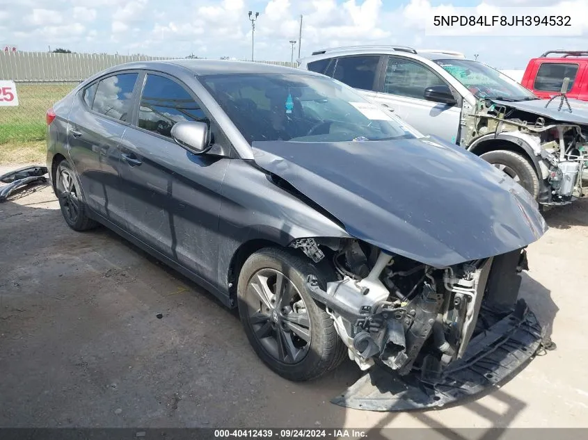 5NPD84LF8JH394532 2018 Hyundai Elantra Sel/Value/Limited