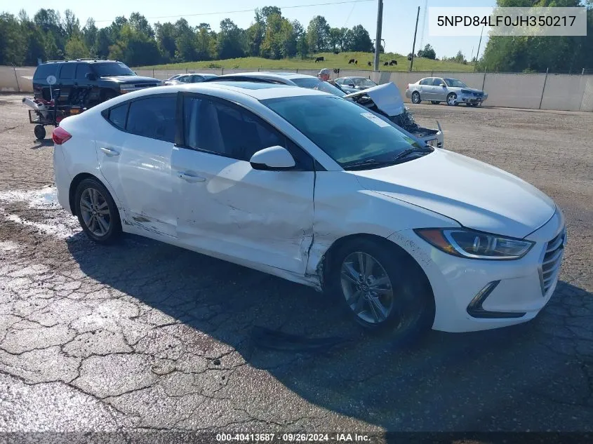 5NPD84LF0JH350217 2018 Hyundai Elantra Value Edition