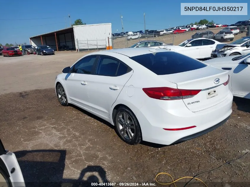 5NPD84LF0JH350217 2018 Hyundai Elantra Value Edition