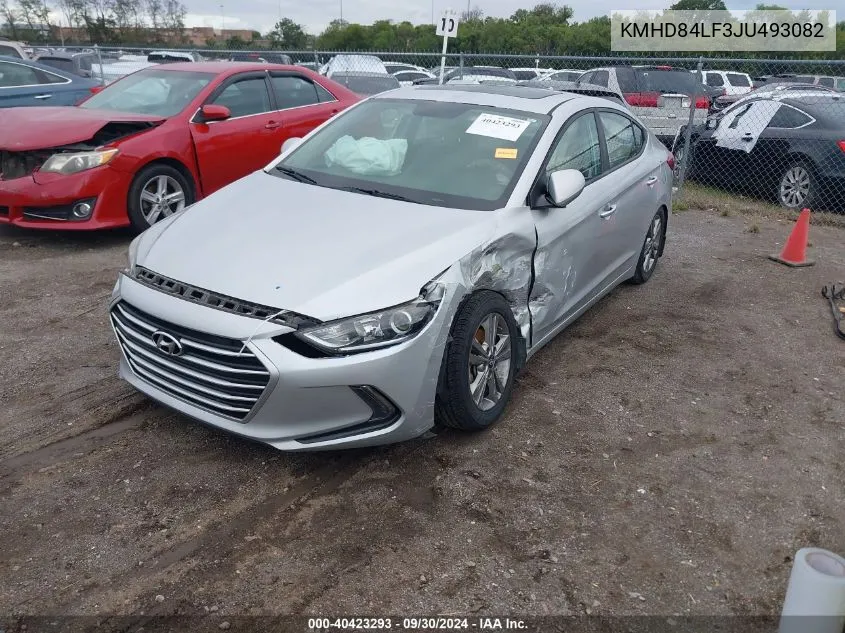 2018 Hyundai Elantra Value Edition VIN: KMHD84LF3JU493082 Lot: 40423293