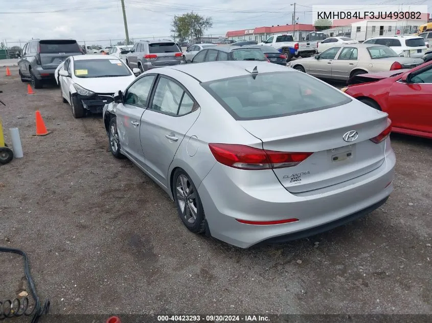 2018 Hyundai Elantra Value Edition VIN: KMHD84LF3JU493082 Lot: 40423293