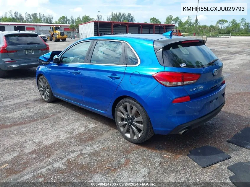 KMHH55LCXJU029793 2018 Hyundai Elantra Gt Sport