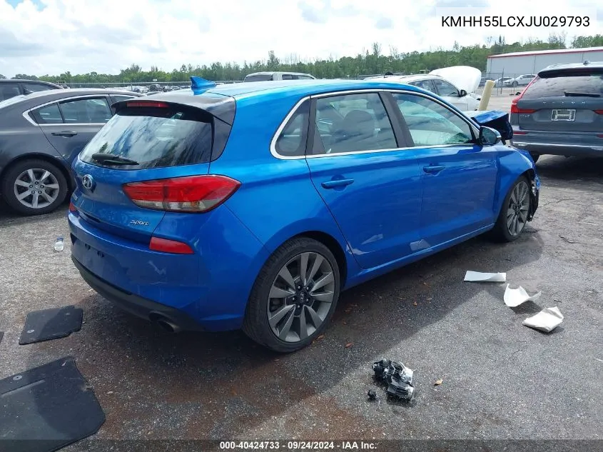 KMHH55LCXJU029793 2018 Hyundai Elantra Gt Sport