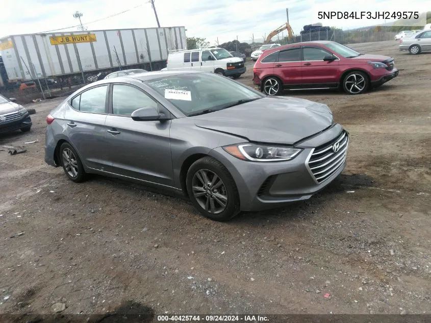 2018 Hyundai Elantra Sel/Value/Limited VIN: 5NPD84LF3JH249575 Lot: 40425744