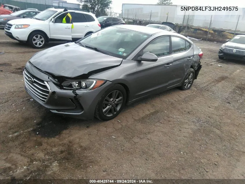 5NPD84LF3JH249575 2018 Hyundai Elantra Sel/Value/Limited