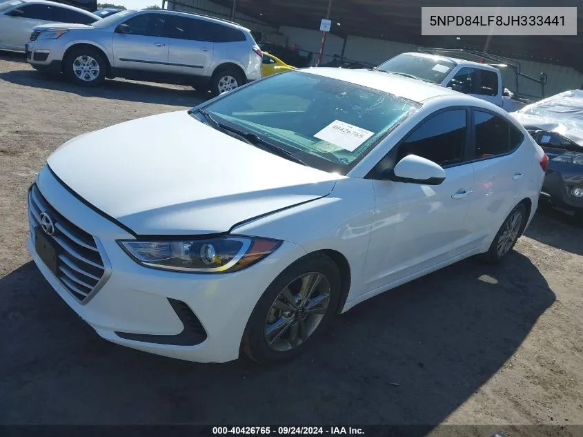 2018 Hyundai Elantra Sel VIN: 5NPD84LF8JH333441 Lot: 40426765