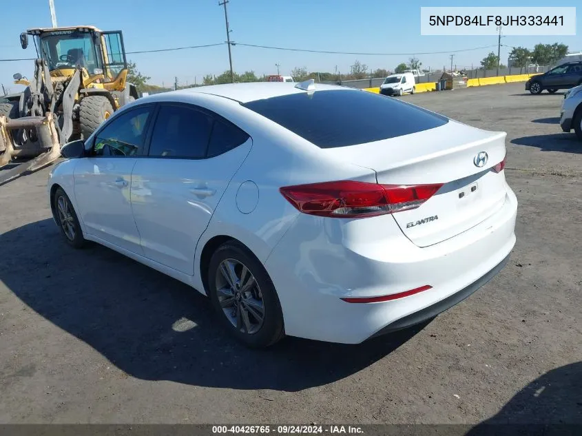 2018 Hyundai Elantra Sel VIN: 5NPD84LF8JH333441 Lot: 40426765