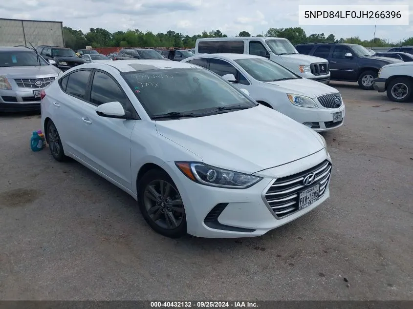 5NPD84LF0JH266396 2018 Hyundai Elantra Sel