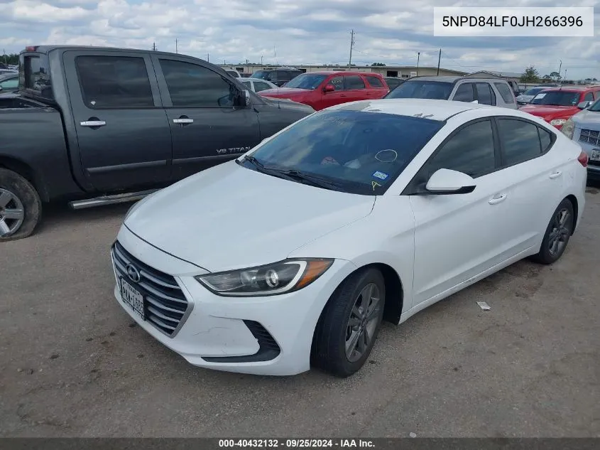 5NPD84LF0JH266396 2018 Hyundai Elantra Sel