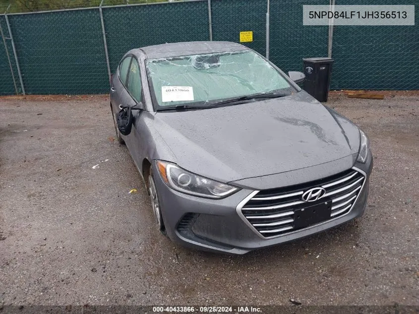 2018 Hyundai Elantra Sel VIN: 5NPD84LF1JH356513 Lot: 40433866