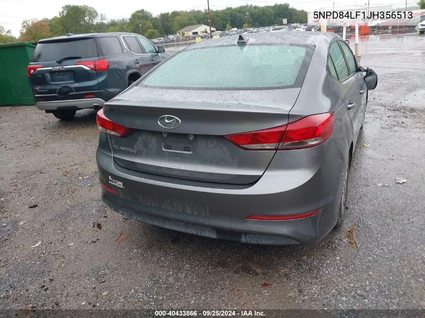 2018 Hyundai Elantra Sel VIN: 5NPD84LF1JH356513 Lot: 40433866