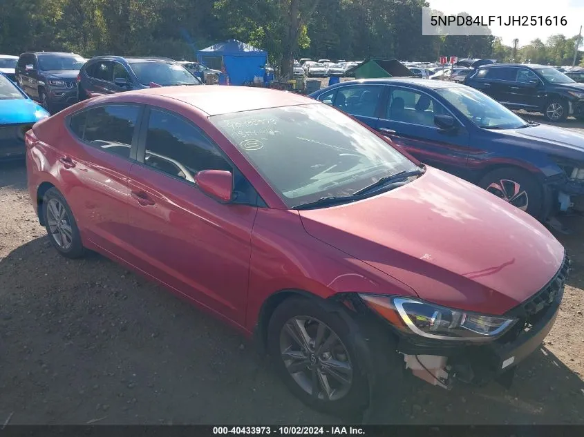 5NPD84LF1JH251616 2018 Hyundai Elantra Sel