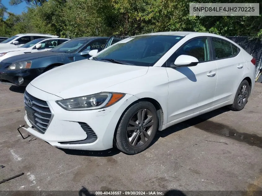 5NPD84LF4JH270225 2018 Hyundai Elantra Sel/Value/Limited