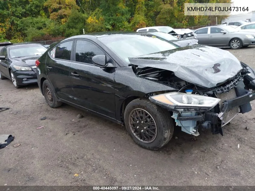 KMHD74LF0JU473164 2018 Hyundai Elantra Se