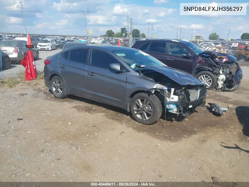 5NPD84LFXJH356297 2018 Hyundai Elantra Value Edition