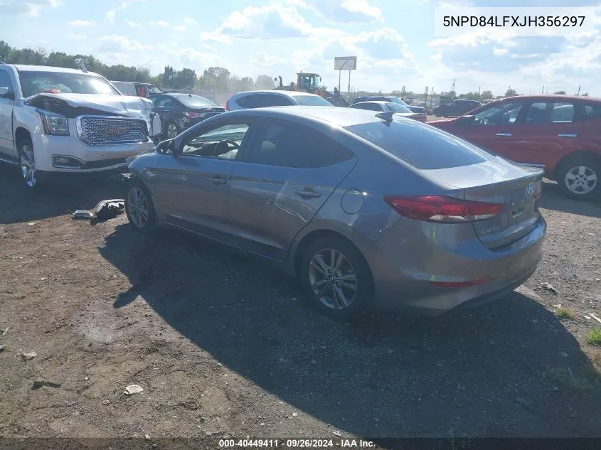 5NPD84LFXJH356297 2018 Hyundai Elantra Value Edition