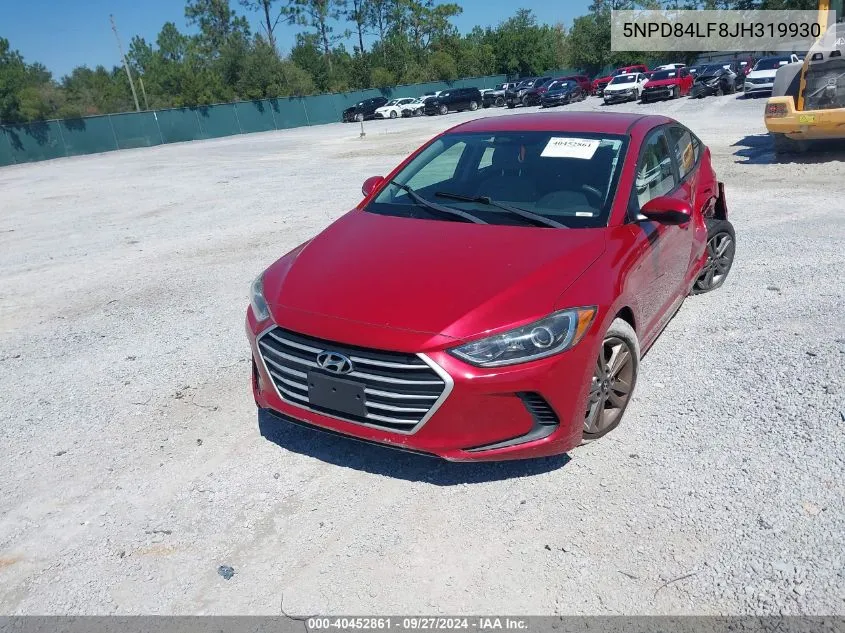 2018 Hyundai Elantra Sel VIN: 5NPD84LF8JH319930 Lot: 40452861