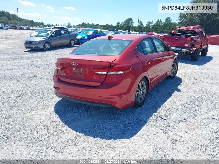 2018 Hyundai Elantra Sel VIN: 5NPD84LF8JH319930 Lot: 40452861