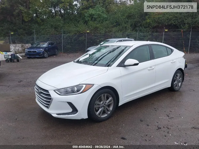 2018 Hyundai Elantra Sel VIN: 5NPD84LF5JH372178 Lot: 40454642