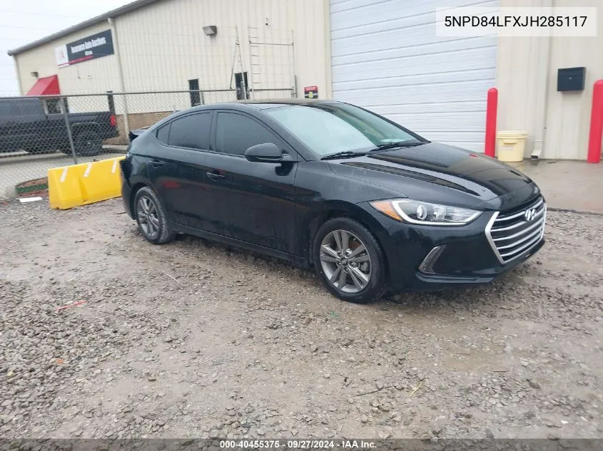 5NPD84LFXJH285117 2018 Hyundai Elantra Value Edition