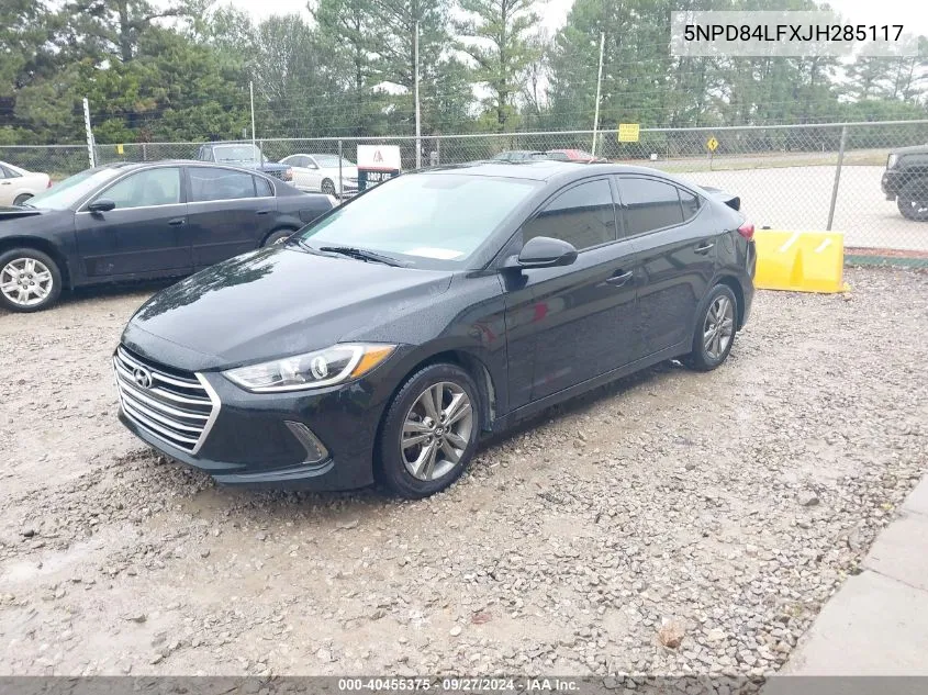 5NPD84LFXJH285117 2018 Hyundai Elantra Value Edition