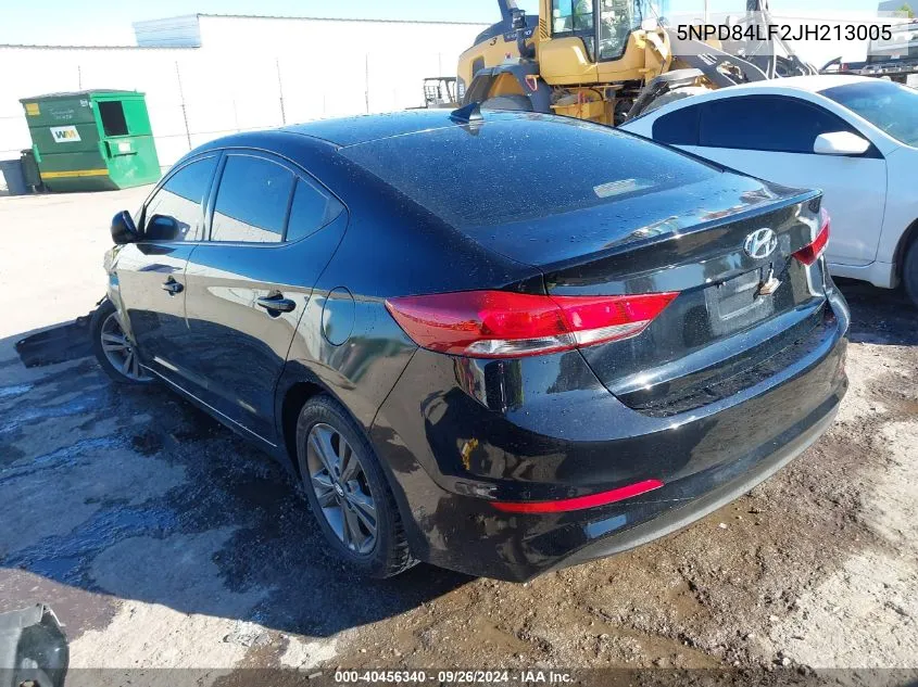 2018 Hyundai Elantra Sel VIN: 5NPD84LF2JH213005 Lot: 40456340