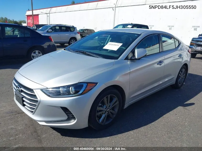 5NPD84LF5JH305550 2018 Hyundai Elantra Sel