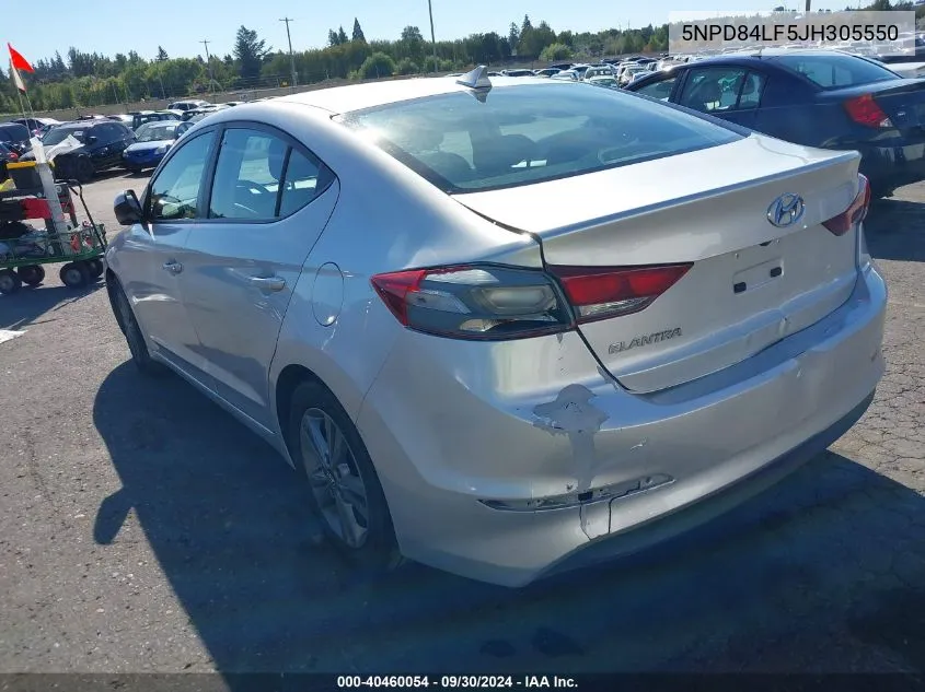 5NPD84LF5JH305550 2018 Hyundai Elantra Sel