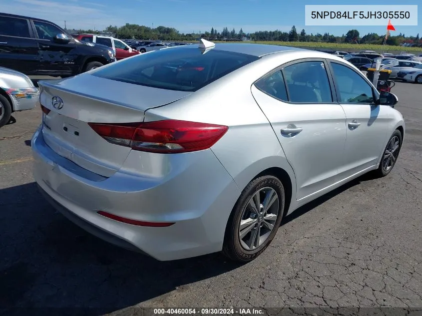 5NPD84LF5JH305550 2018 Hyundai Elantra Sel