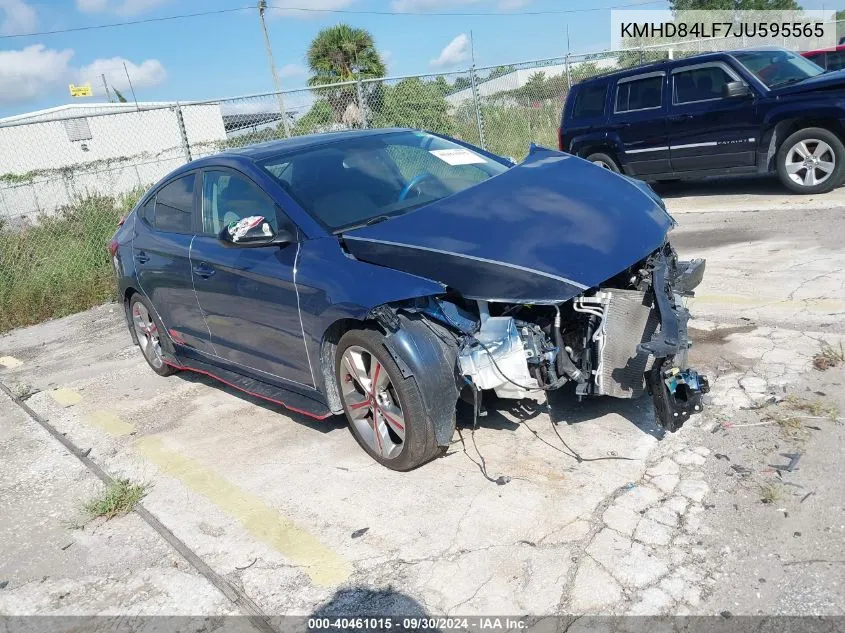 KMHD84LF7JU595565 2018 Hyundai Elantra Sel/Value/Limited