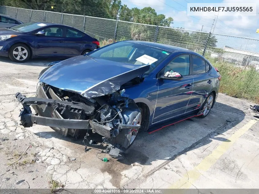 2018 Hyundai Elantra Sel/Value/Limited VIN: KMHD84LF7JU595565 Lot: 40461015