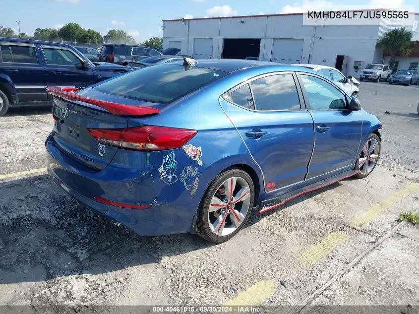 KMHD84LF7JU595565 2018 Hyundai Elantra Sel/Value/Limited