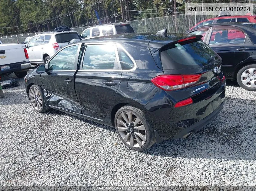 KMHH55LC6JU080224 2018 Hyundai Elantra Gt Sport