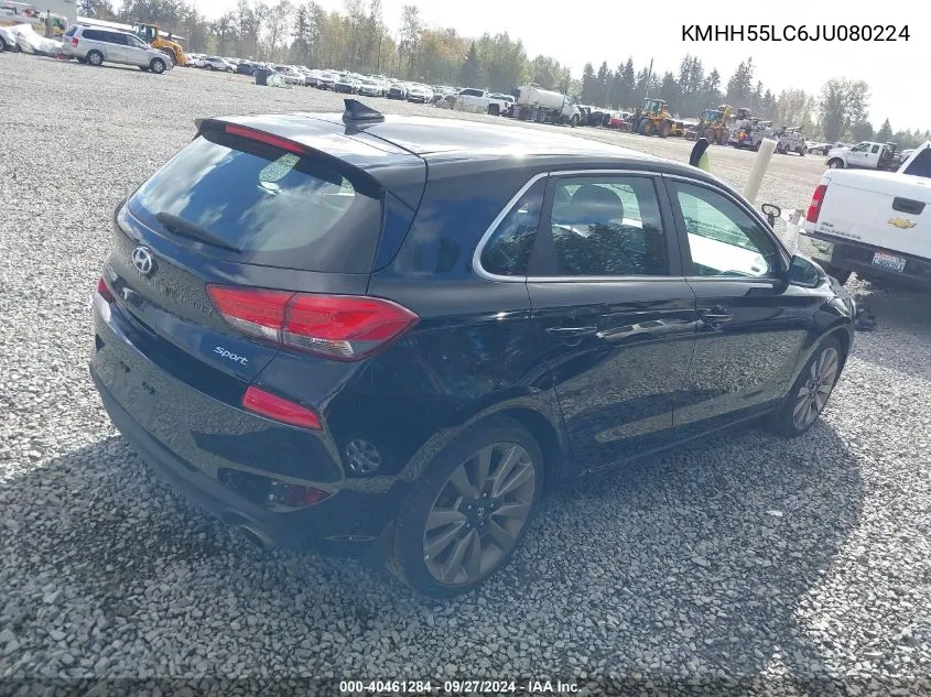 KMHH55LC6JU080224 2018 Hyundai Elantra Gt Sport