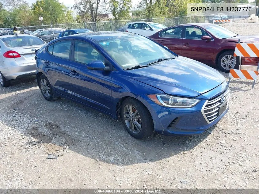 2018 Hyundai Elantra Sel VIN: 5NPD84LF8JH237776 Lot: 40468104