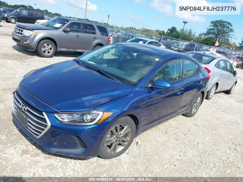 2018 Hyundai Elantra Sel VIN: 5NPD84LF8JH237776 Lot: 40468104