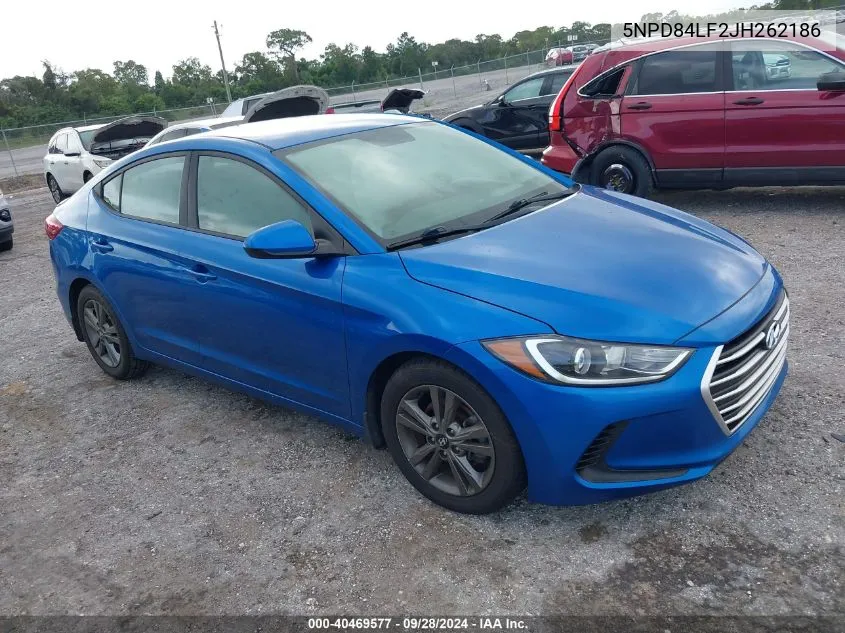 5NPD84LF2JH262186 2018 Hyundai Elantra Sel/Value/Limited