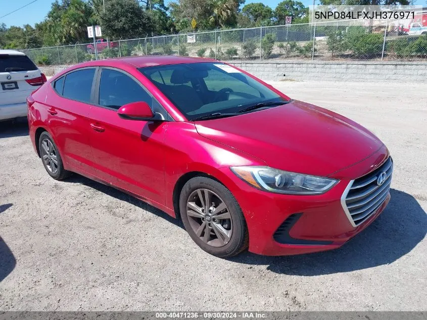 2018 Hyundai Elantra Sel VIN: 5NPD84LFXJH376971 Lot: 40471236