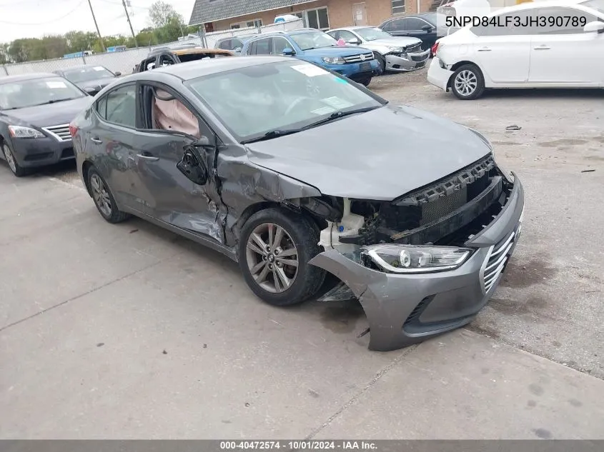 5NPD84LF3JH390789 2018 Hyundai Elantra Sel/Value/Limited