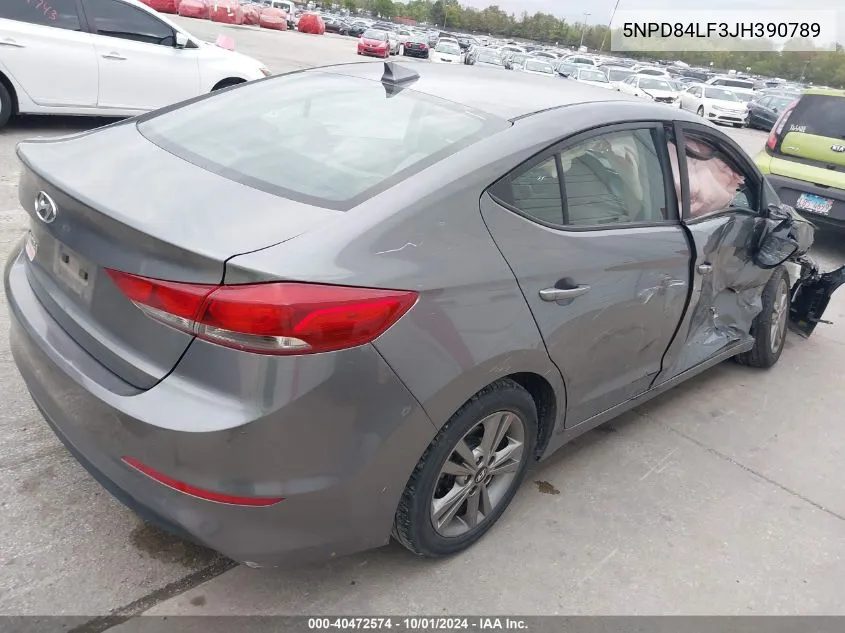 5NPD84LF3JH390789 2018 Hyundai Elantra Sel/Value/Limited