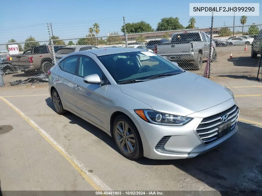 5NPD84LF2JH399290 2018 Hyundai Elantra Sel