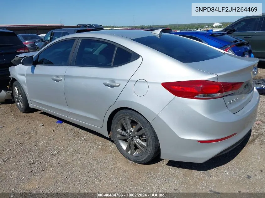 2018 Hyundai Elantra Sel VIN: 5NPD84LF2JH264469 Lot: 40484766