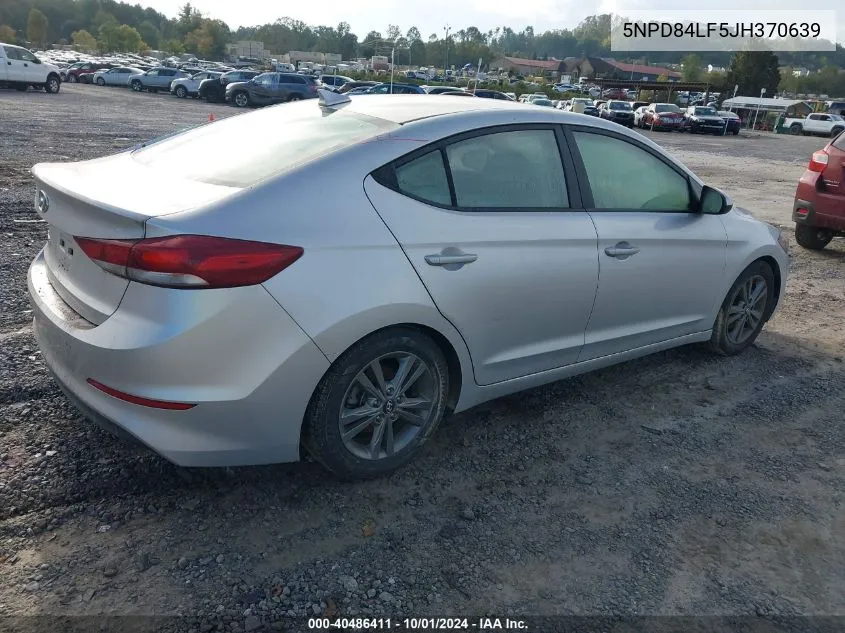 5NPD84LF5JH370639 2018 Hyundai Elantra Sel