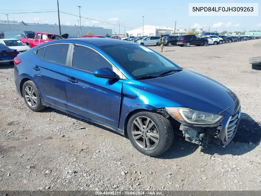 2018 Hyundai Elantra Sel VIN: 5NPD84LF0JH309263 Lot: 40495211