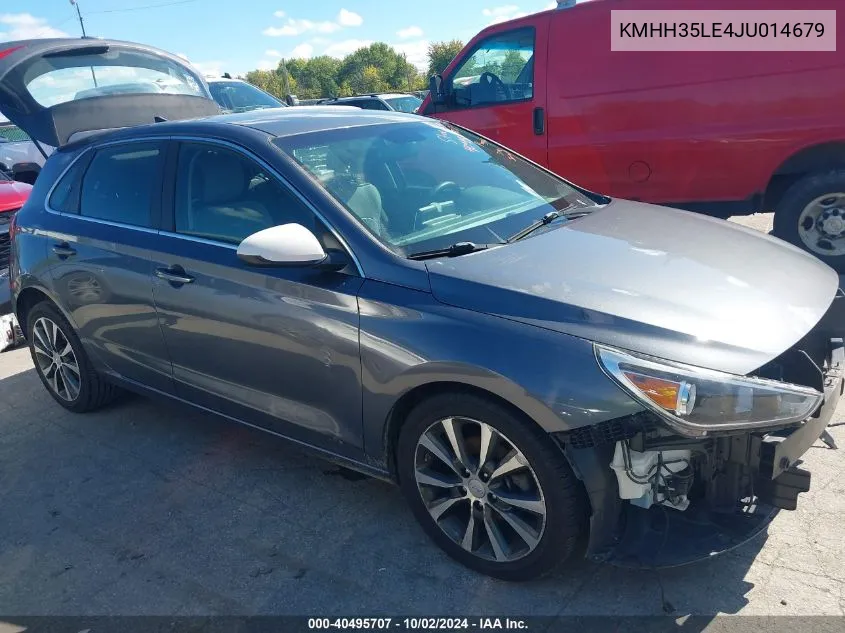 2018 Hyundai Elantra Gt VIN: KMHH35LE4JU014679 Lot: 40495707