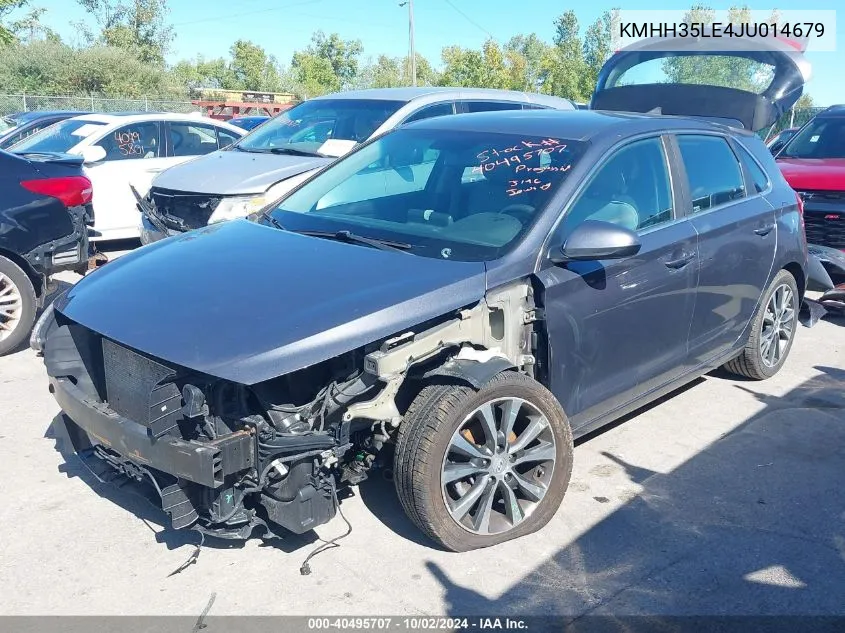 2018 Hyundai Elantra Gt VIN: KMHH35LE4JU014679 Lot: 40495707