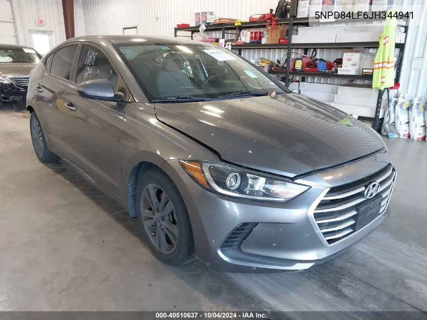 5NPD84LF6JH344941 2018 Hyundai Elantra Sel