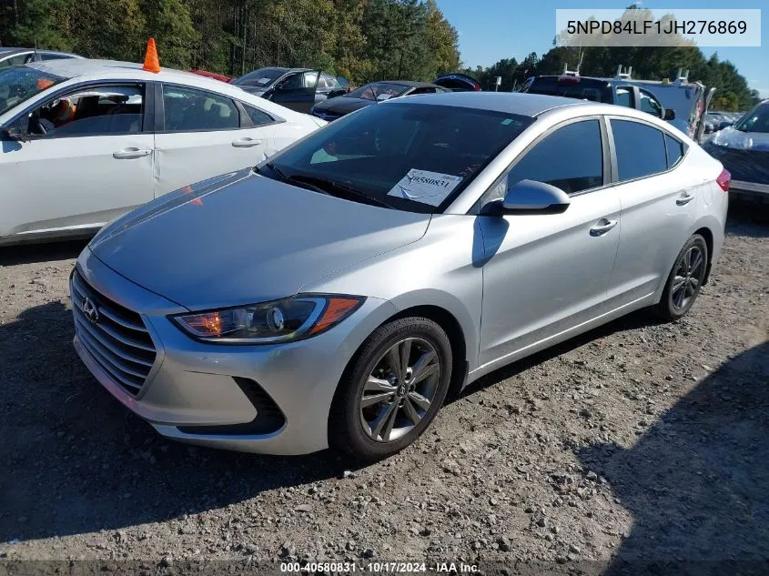 5NPD84LF1JH276869 2018 Hyundai Elantra Sel