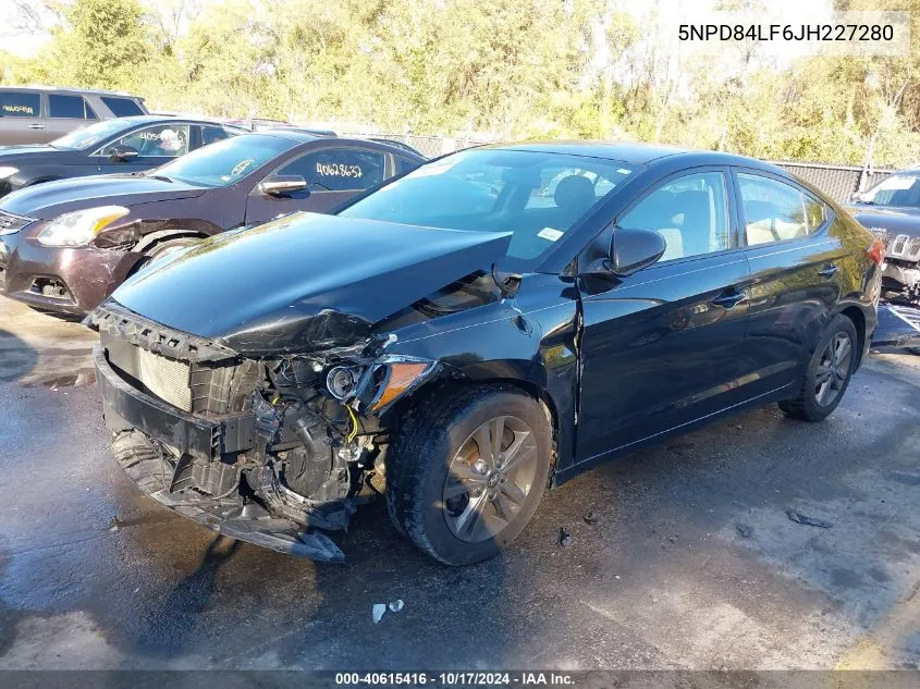 2018 Hyundai Elantra Sel VIN: 5NPD84LF6JH227280 Lot: 40615416