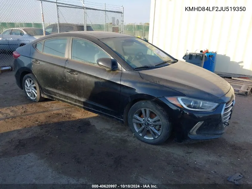 KMHD84LF2JU519350 2018 Hyundai Elantra Value Edition